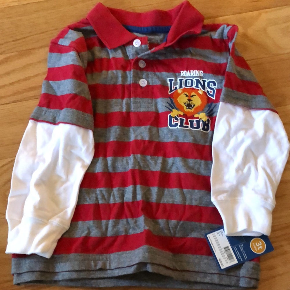 🧵NWT Carter’s Preppy Lions Club Long Sleeve Shirt
